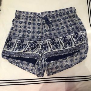 Raga boho shorts with blue pattern | size: s